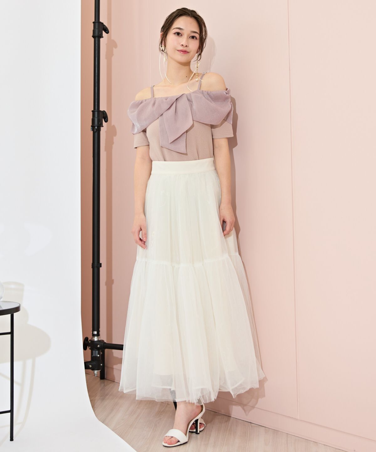 WILLSELECTION「ツイストリボンオフショルトップス」|Tシャツ・カットソー|