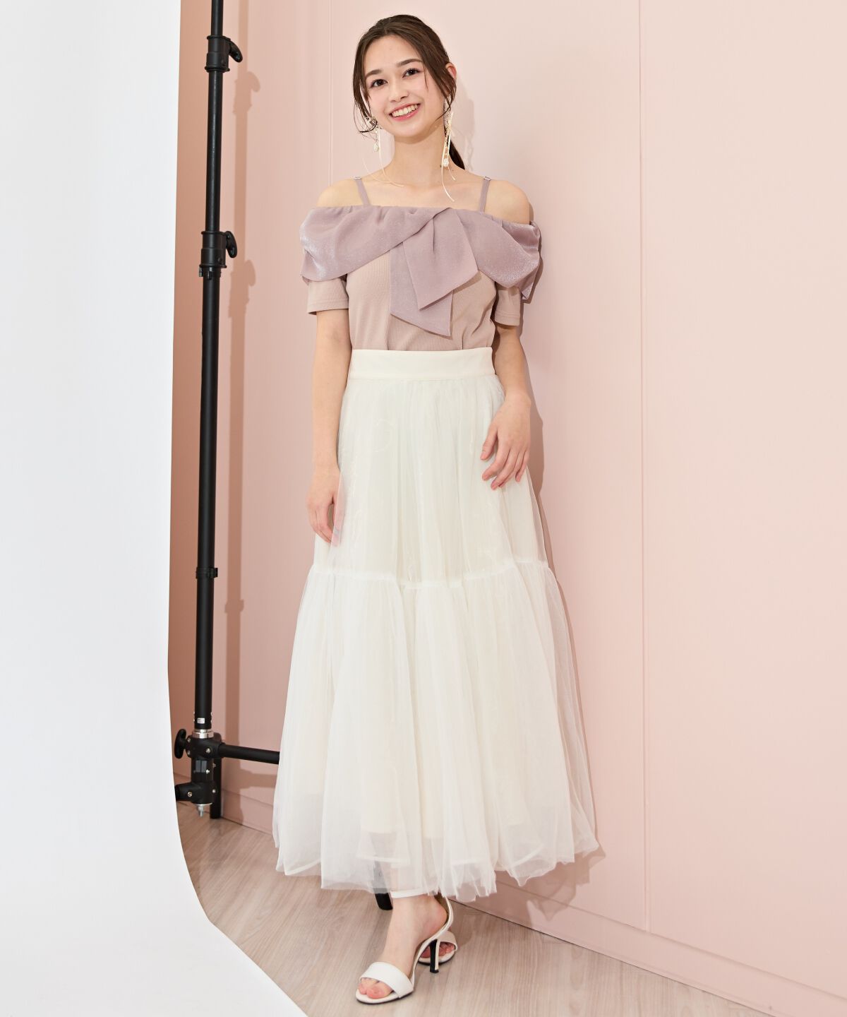 WILLSELECTION「ツイストリボンオフショルトップス」|Tシャツ・カットソー|