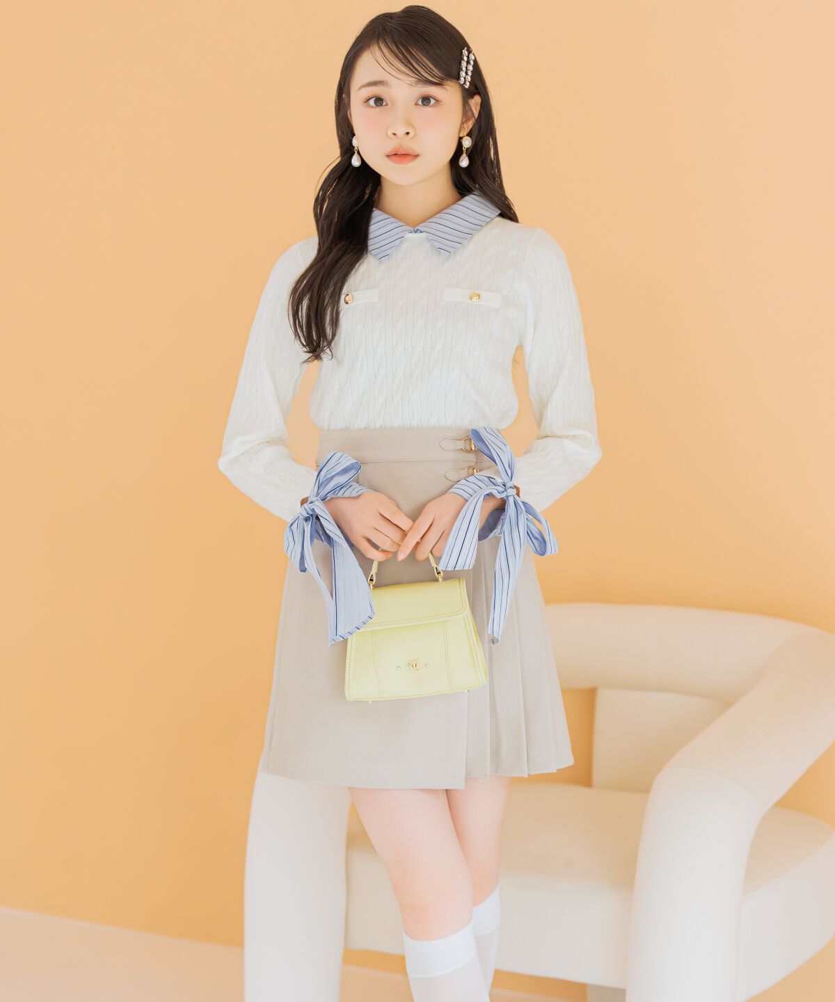 WILLSELECTION「ビットデザインプリーツミニスカパン」|フレア|