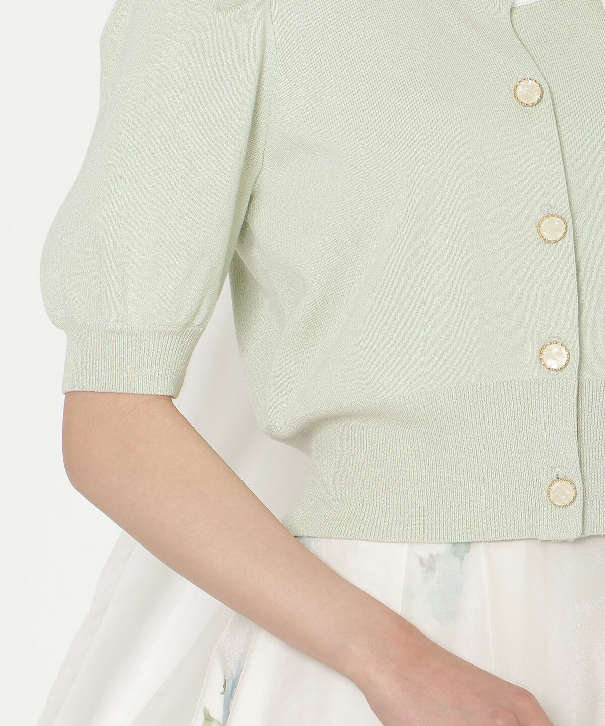 WILLSELECTION「リボンパフカーディガン」|カーディガン|