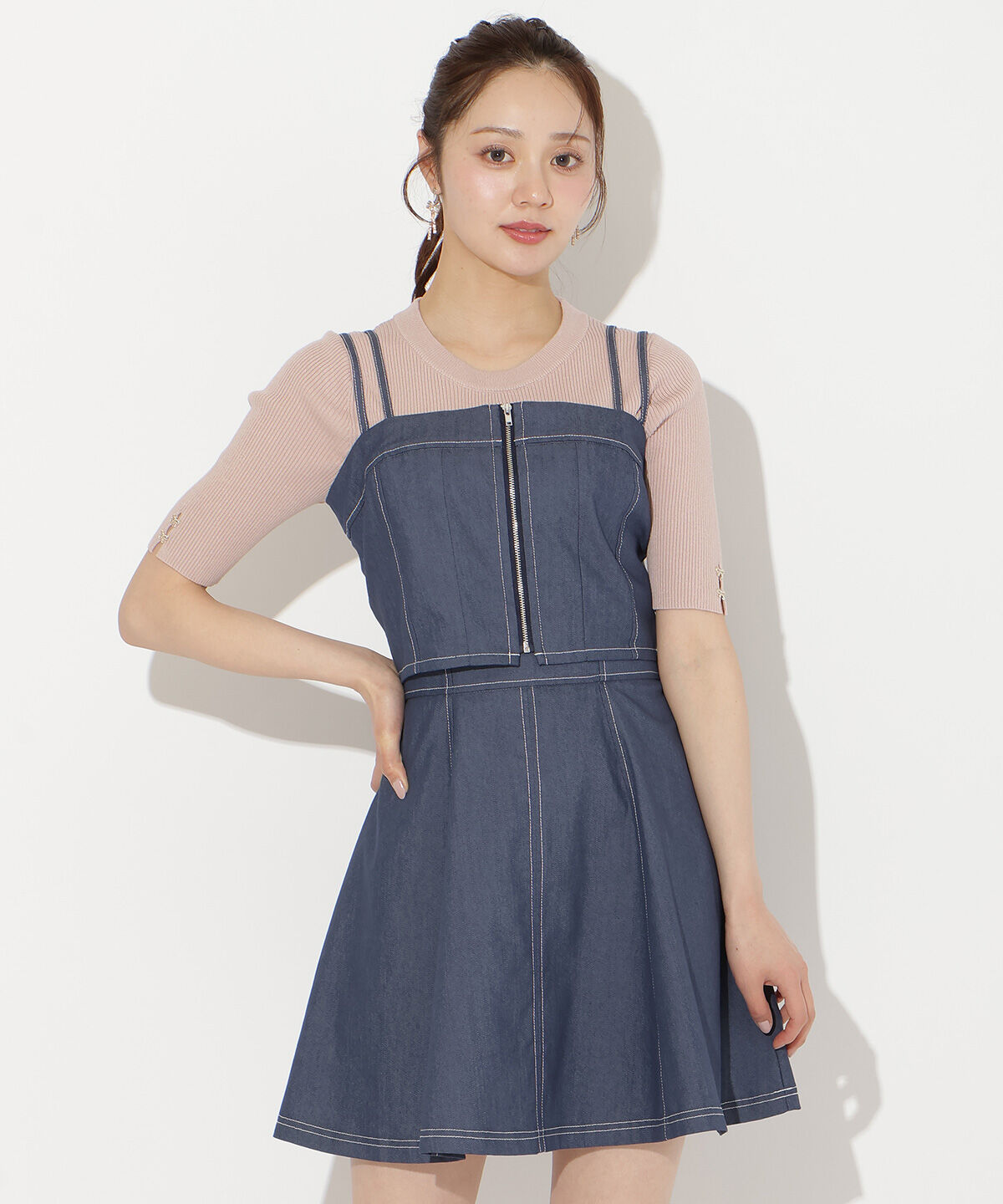 WILLSELECTION「フロントZIPデニムビスチェ」|その他|