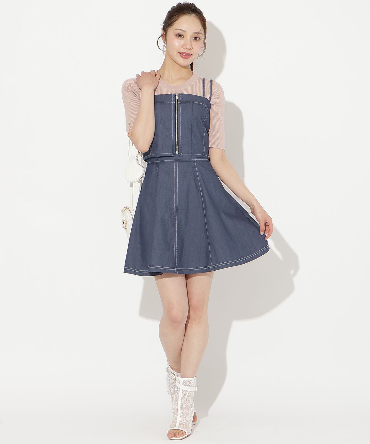 WILLSELECTION「フロントZIPデニムビスチェ」|その他|