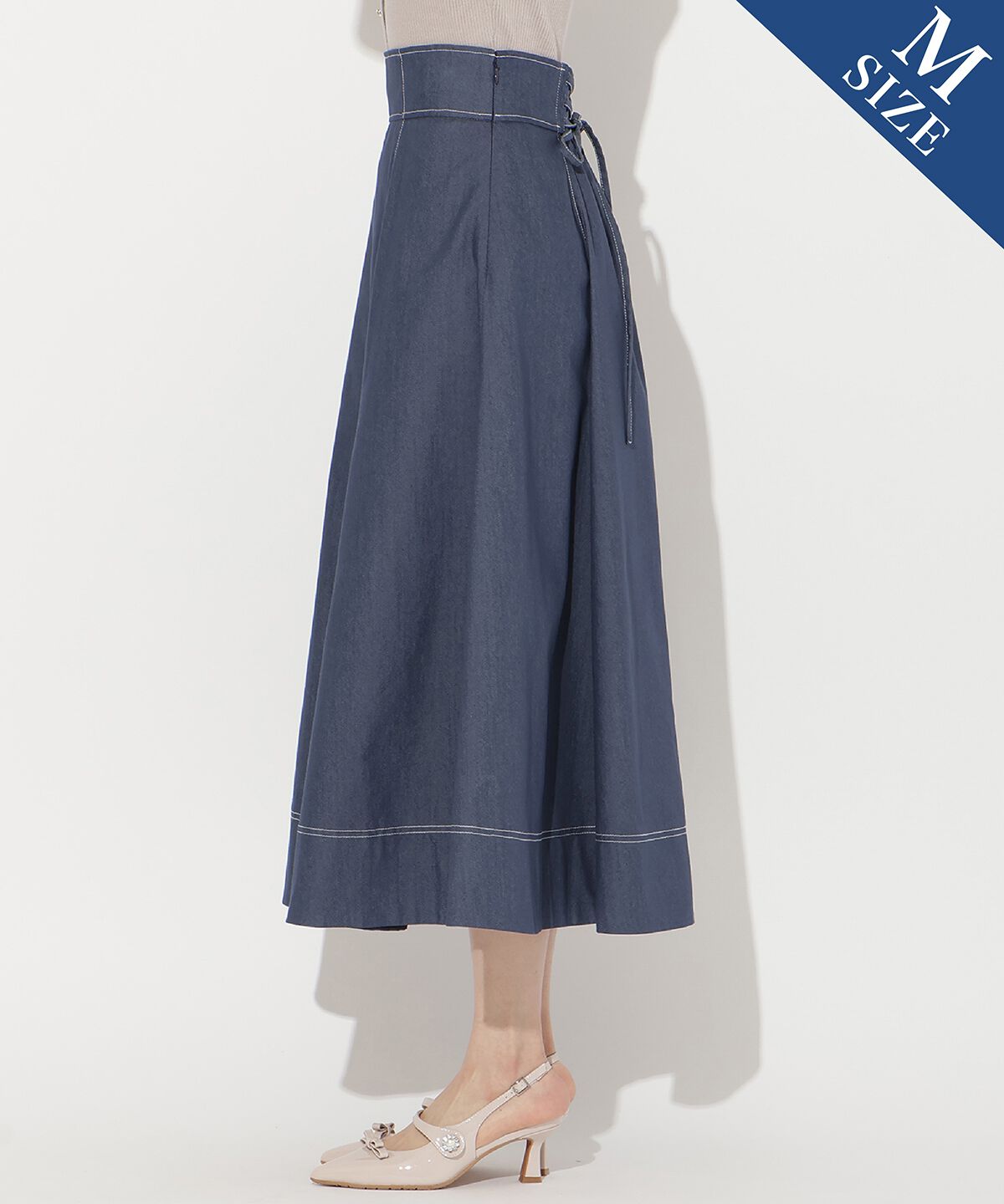 WILLSELECTION「ライトデニムフレアスカート」|スカート|