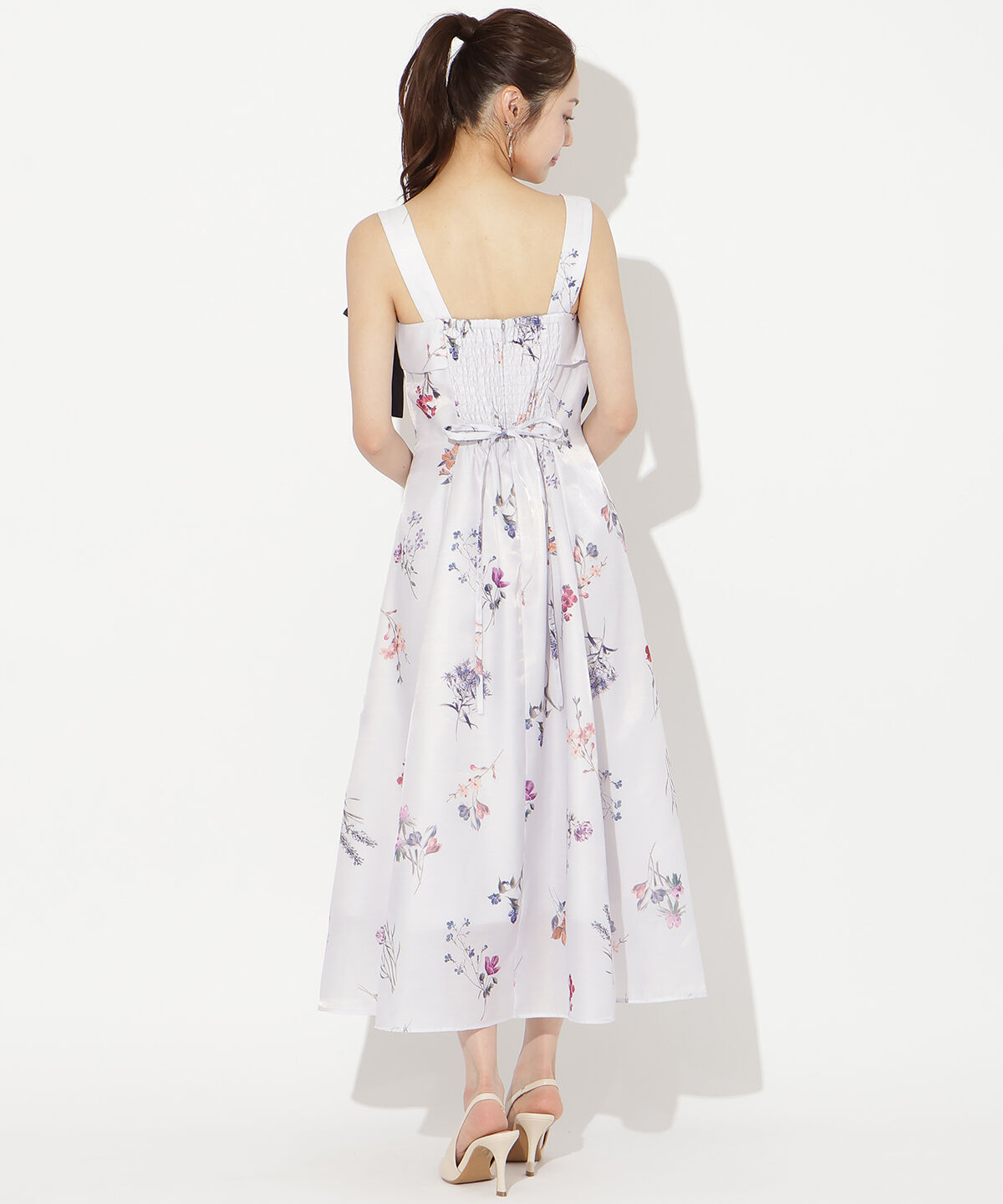 WILLSELECTION「ボタニカルフラワーシアーワンピース」|ワンピース|