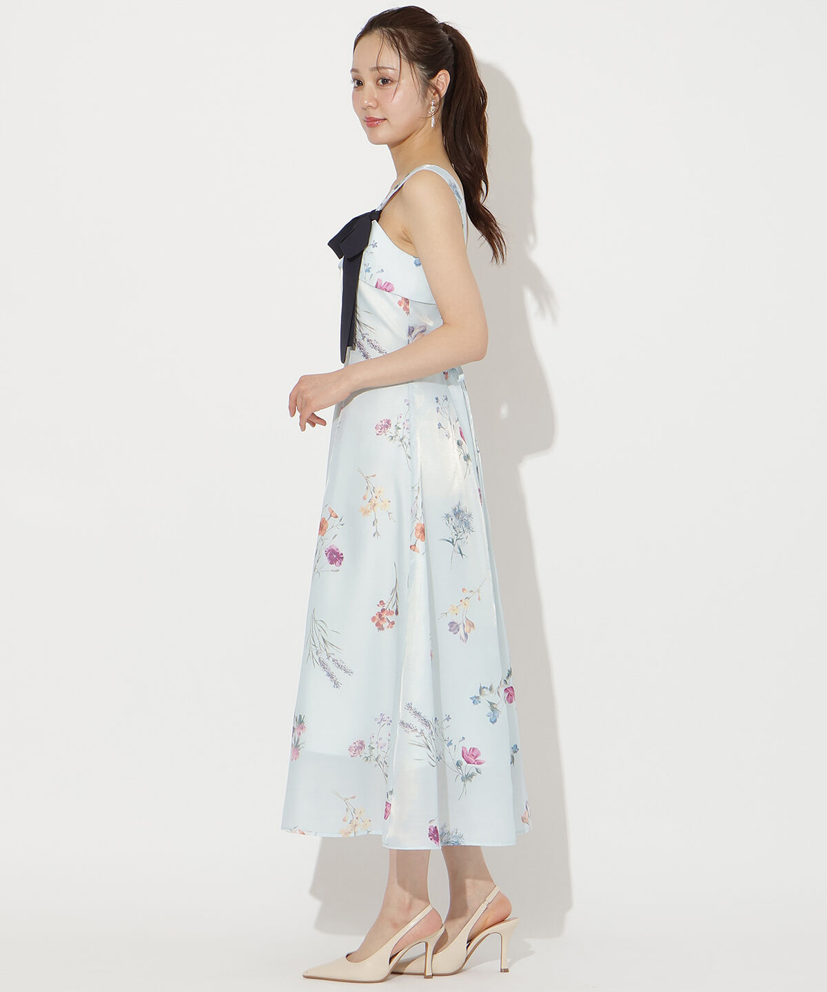 WILLSELECTION「ボタニカルフラワーシアーワンピース」|ワンピース|