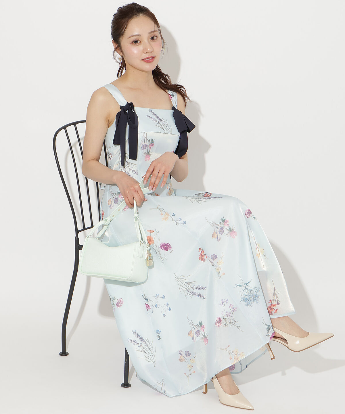 WILLSELECTION「ボタニカルフラワーシアーワンピース」|ワンピース|