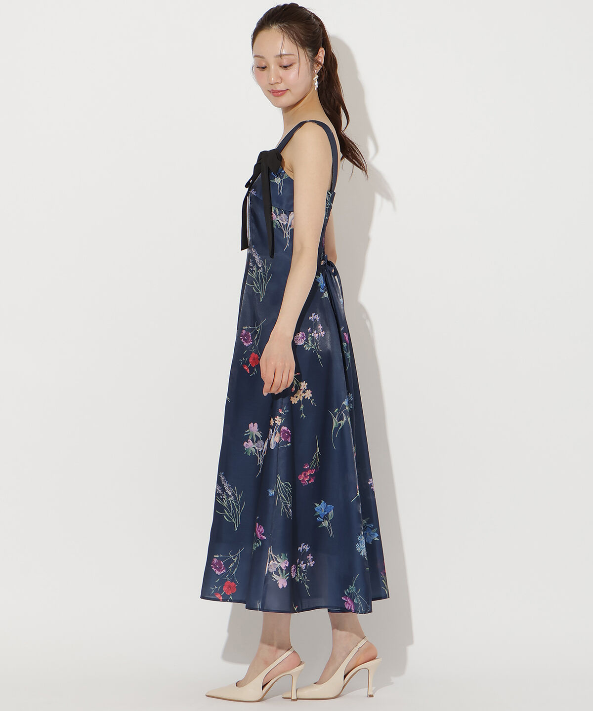 WILLSELECTION「ボタニカルフラワーシアーワンピース」|ワンピース|