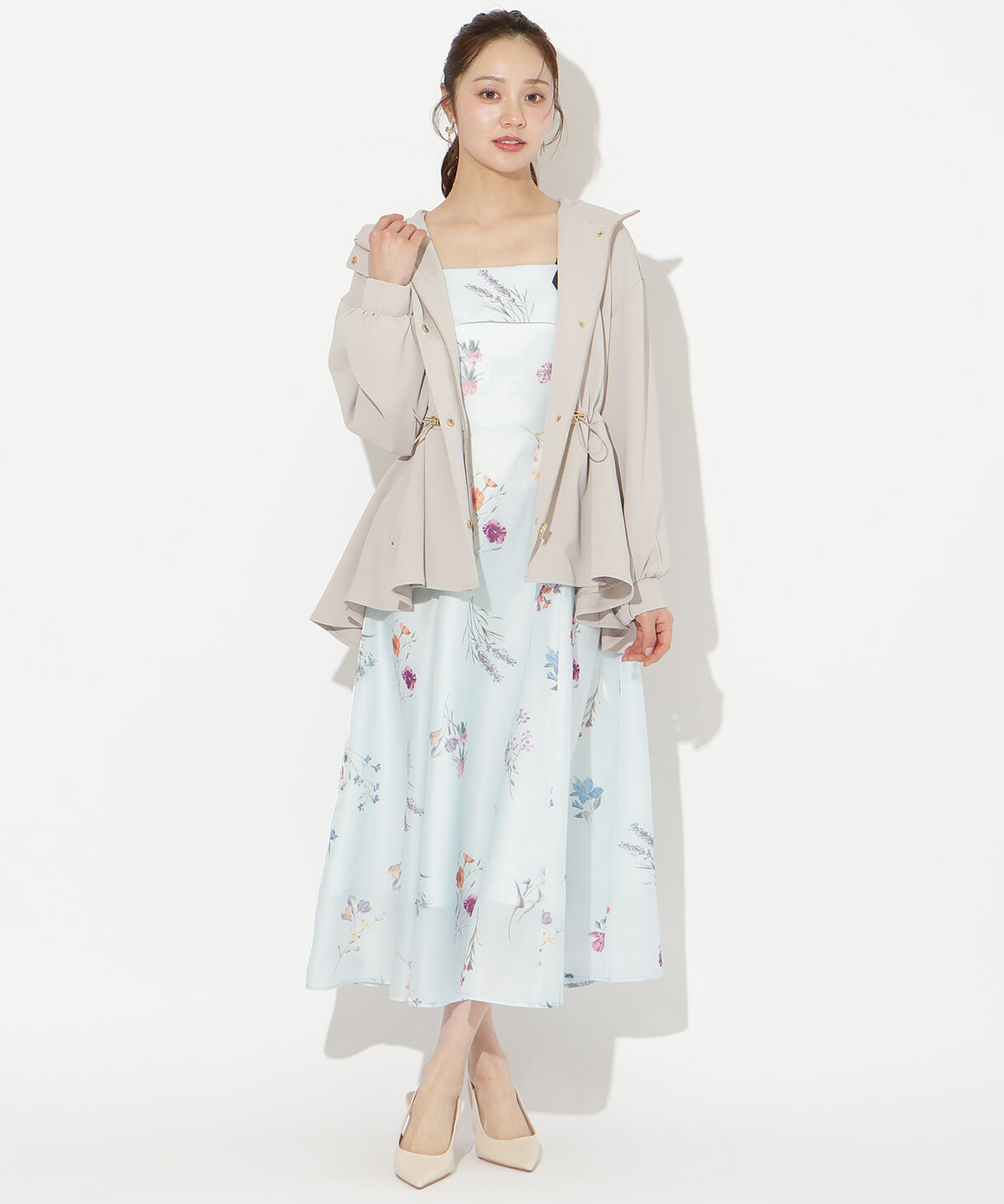 WILLSELECTION「ドロストペプラムフードブルゾン」|ブルゾン・スタジャン|