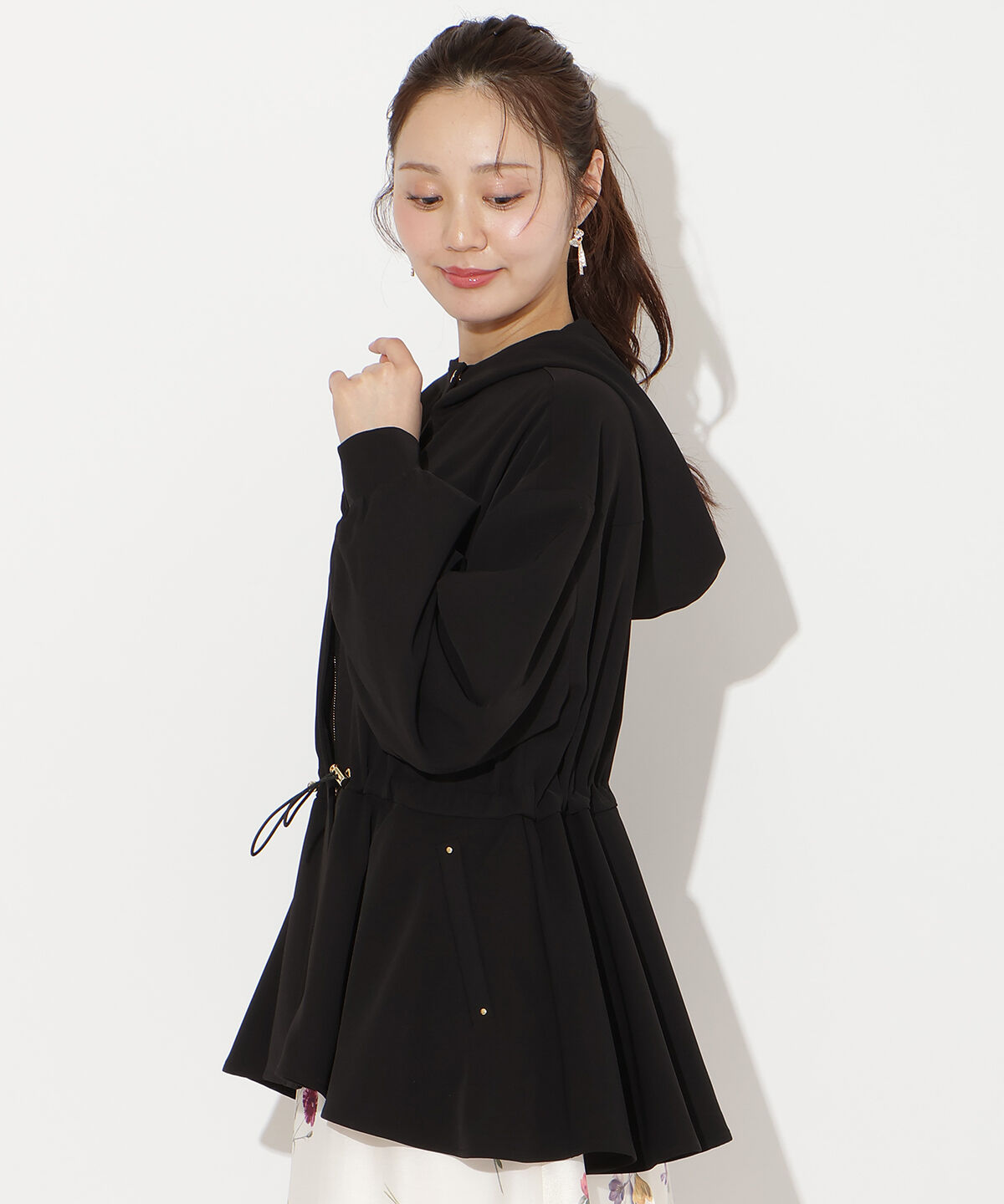 WILLSELECTION「ドロストペプラムフードブルゾン」|ブルゾン・スタジャン|