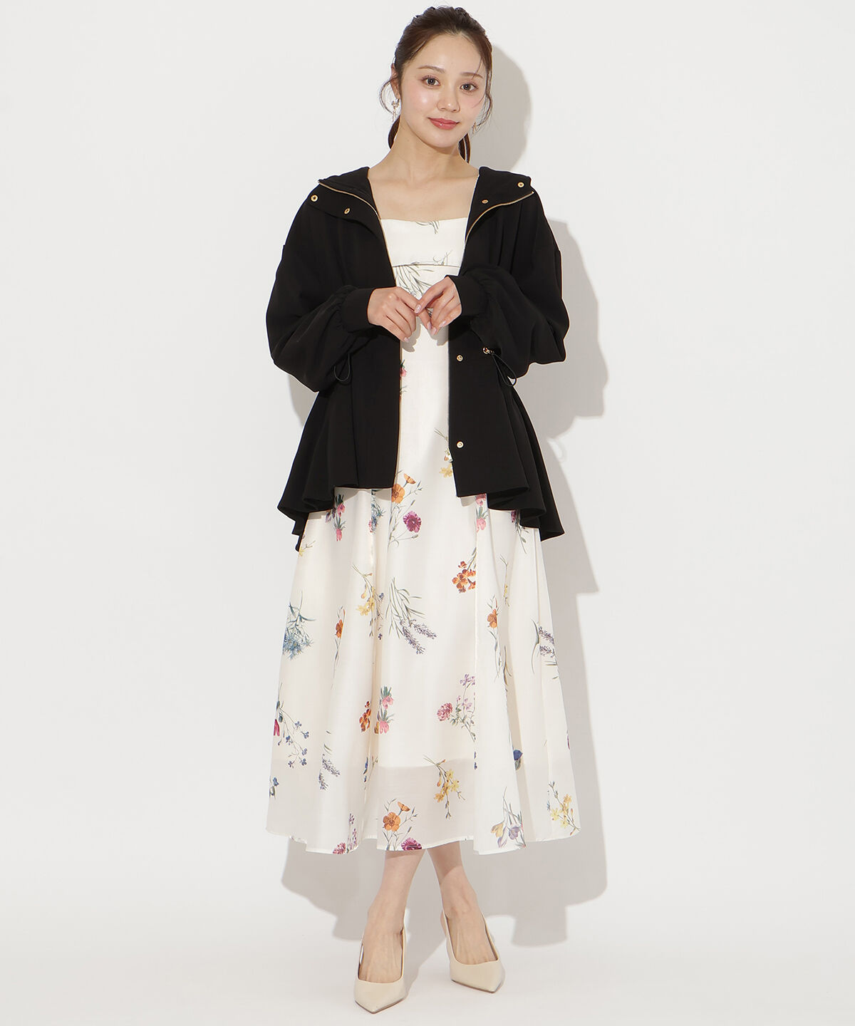 WILLSELECTION「ドロストペプラムフードブルゾン」|ブルゾン・スタジャン|