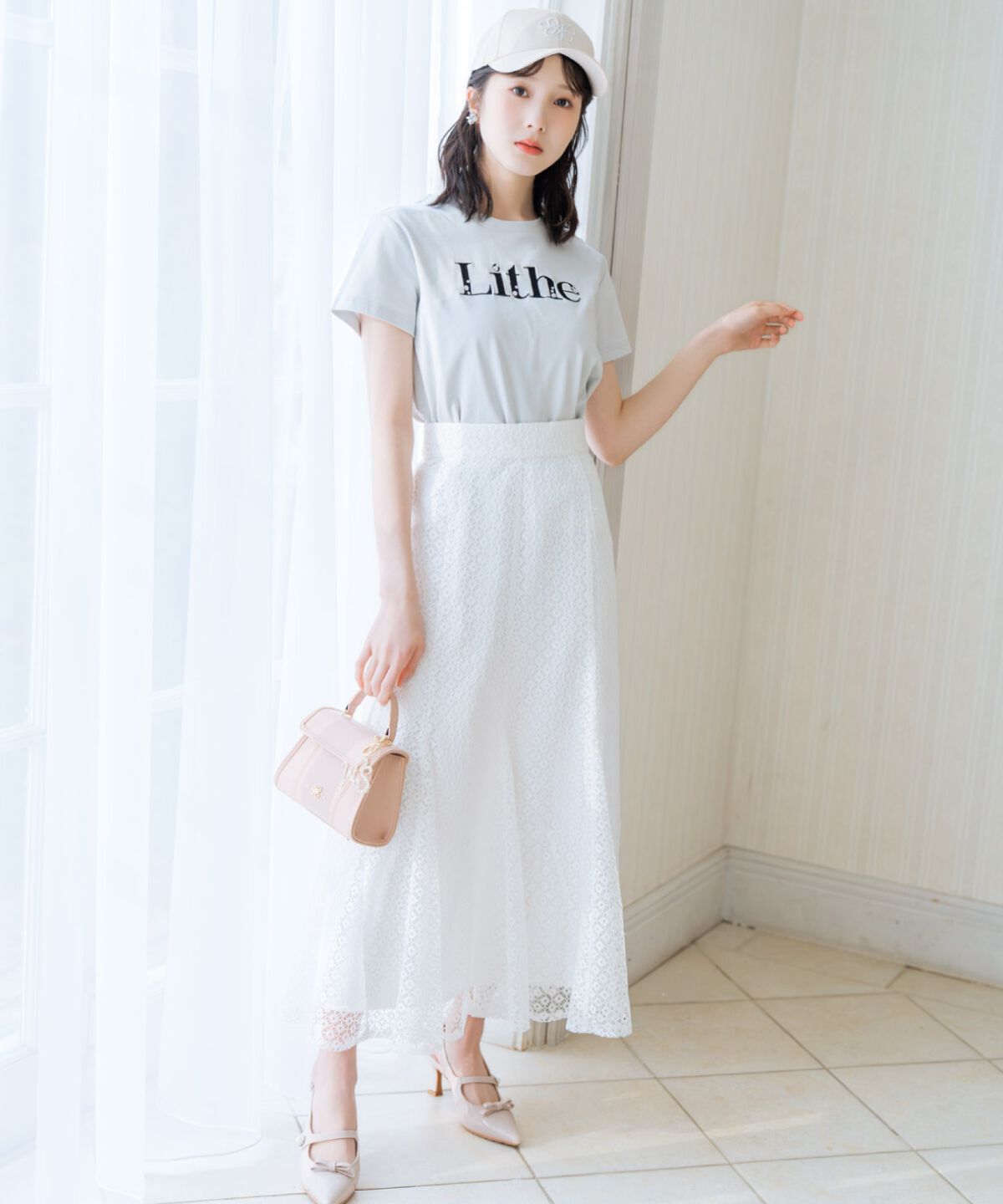 WILLSELECTION「ビジュー付き刺繍ロゴTシャツ」|Tシャツ・カットソー|