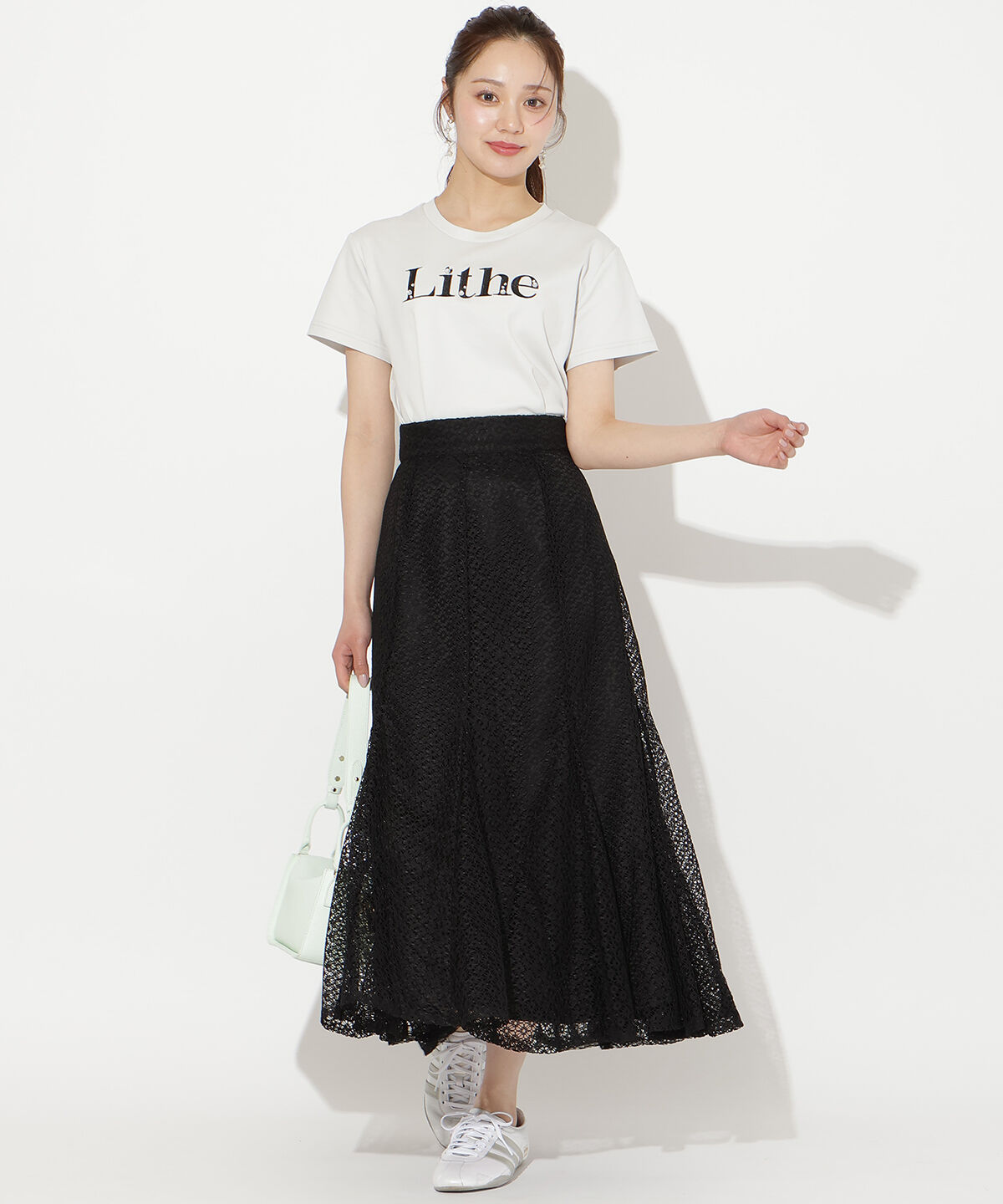 WILLSELECTION「ビジュー付き刺繍ロゴTシャツ」|Tシャツ・カットソー|