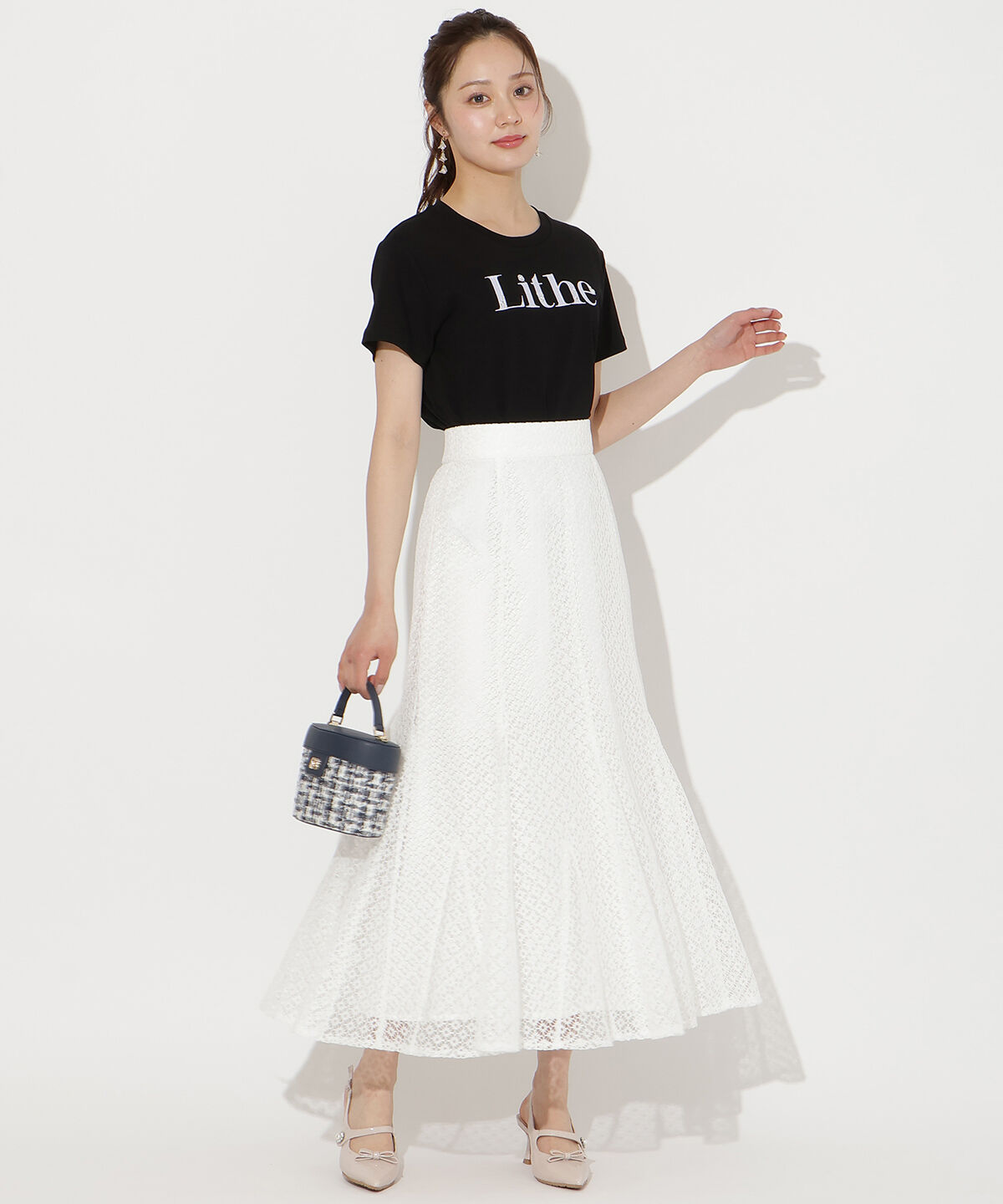 WILLSELECTION「ビジュー付き刺繍ロゴTシャツ」|Tシャツ・カットソー|