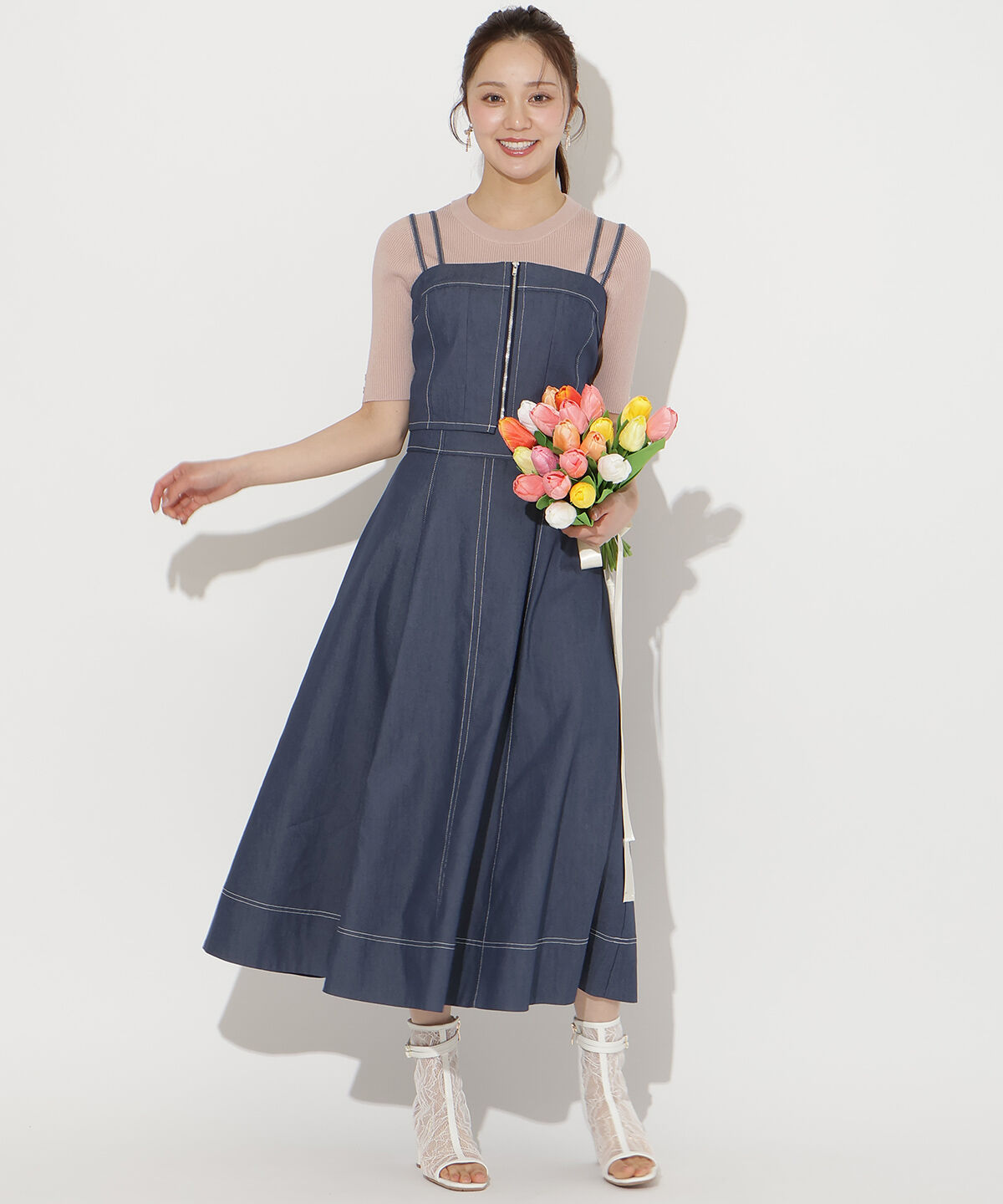 WILLSELECTION「袖口リボンリブニット」|ニット・セーター|