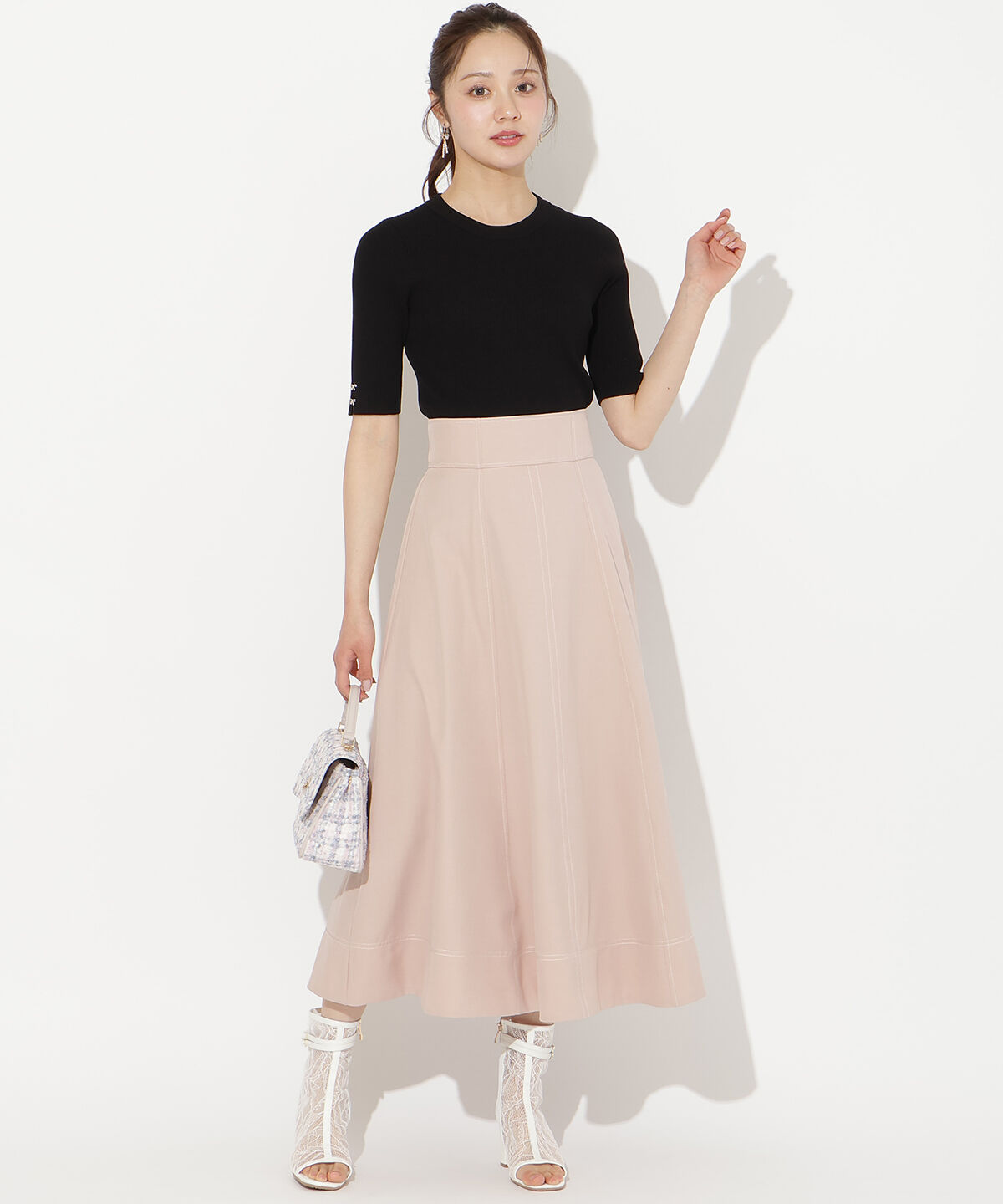 WILLSELECTION「袖口リボンリブニット」|ニット・セーター|