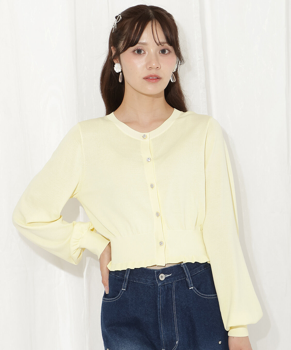 WILLSELECTION「フリルヘムUVカットカーディガン」|カーディガン|