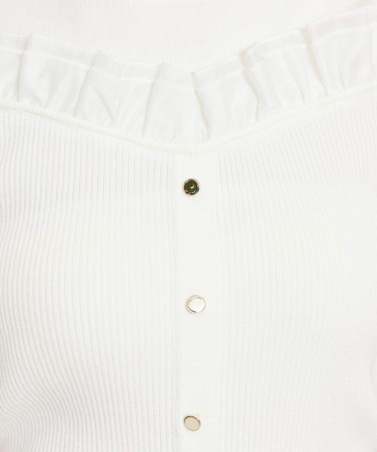 WILLSELECTION「フリルレイヤードリブニット」|ニット・セーター|