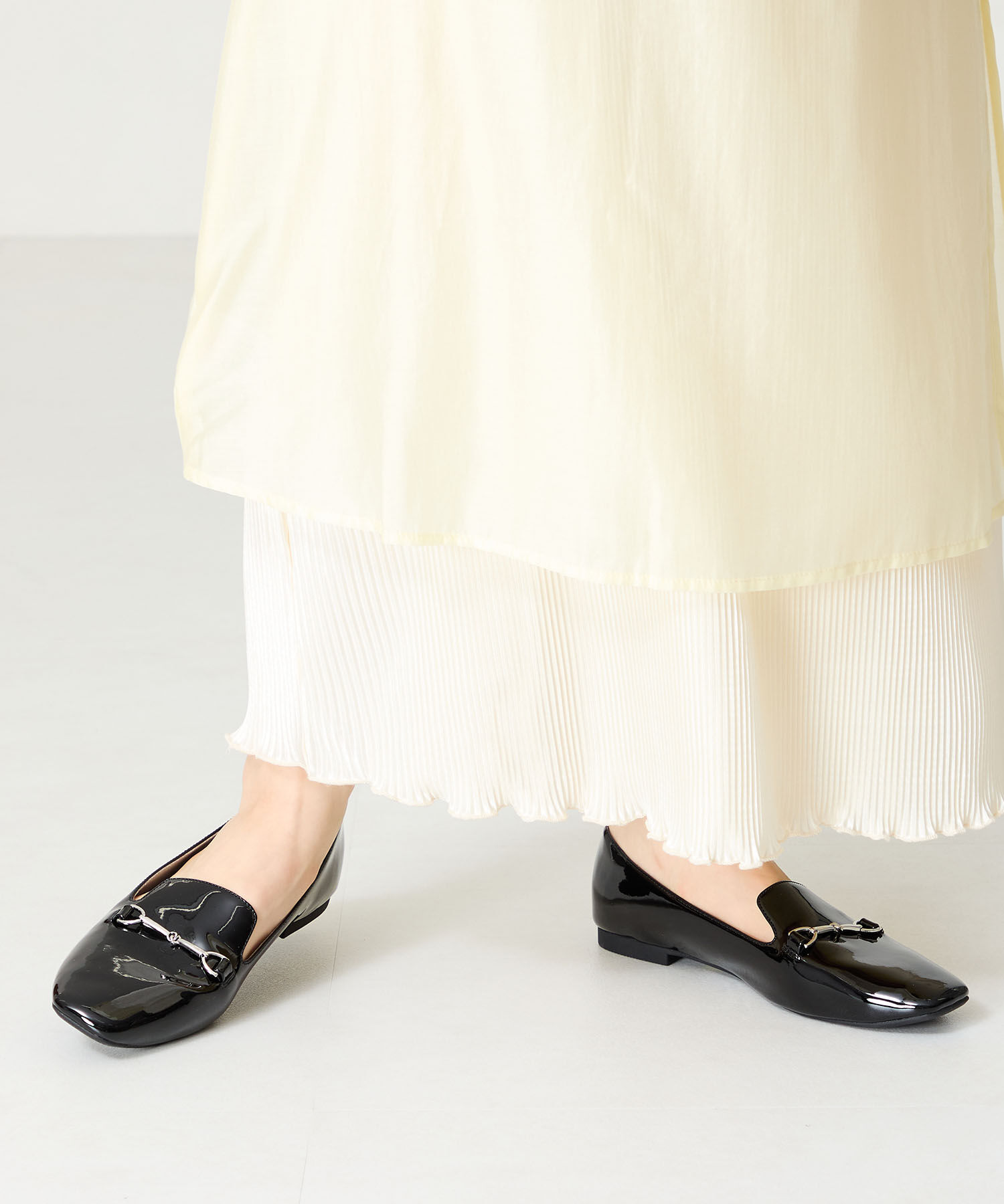 ORiental TRaffic「【WEB限定】 晴雨兼用 ビット ローファー /55106 レイン フラット 柔らかい」|パンプス|