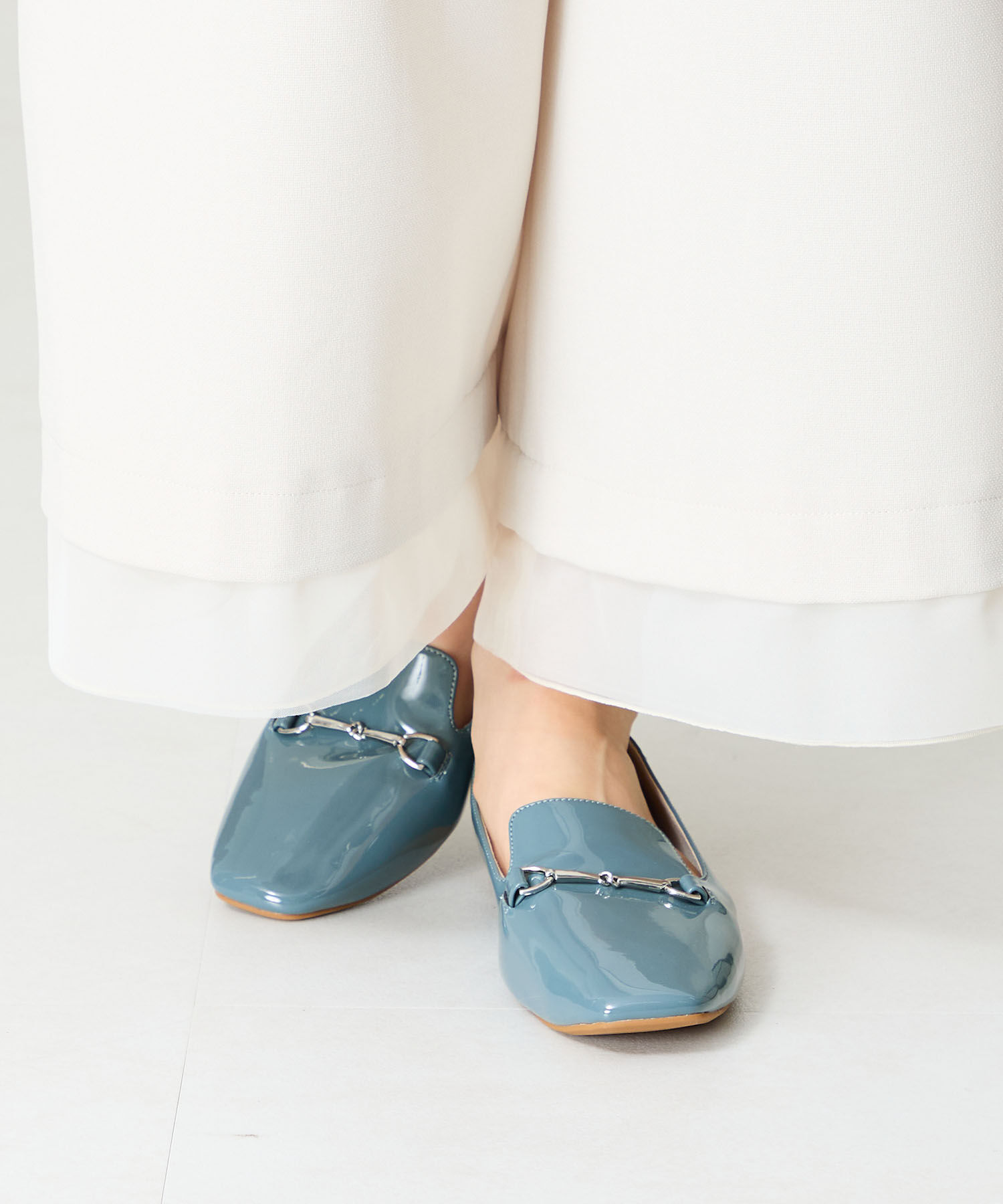 ORiental TRaffic「【WEB限定】 晴雨兼用 ビット ローファー /55106 レイン フラット 柔らかい」|パンプス|