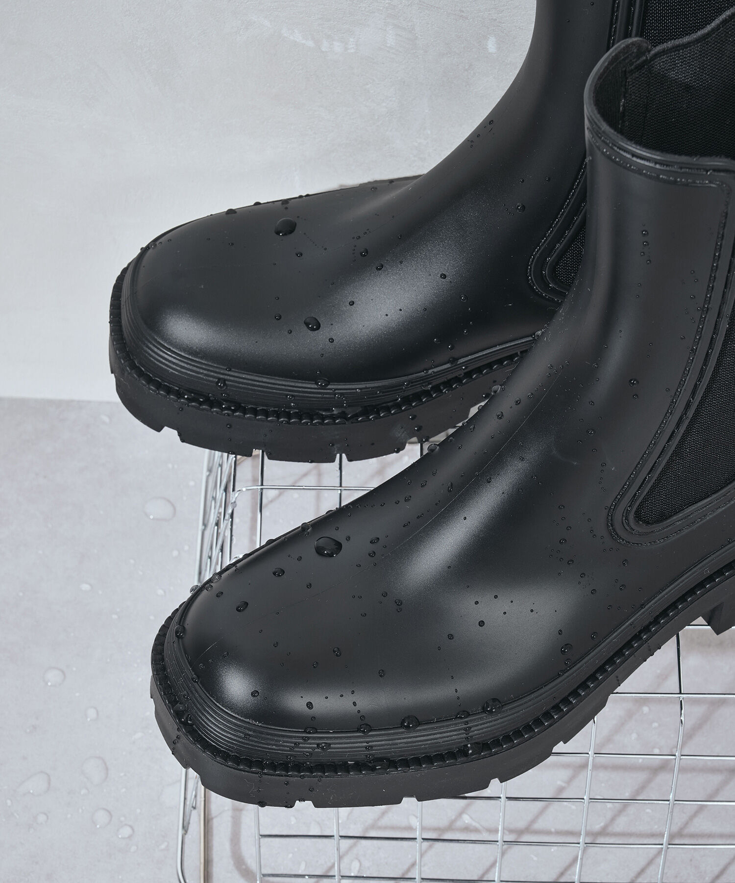 ORiental TRaffic「【防水】ミドル丈 サイドゴア レインブーツ /R-0025」|ショートブーツ|