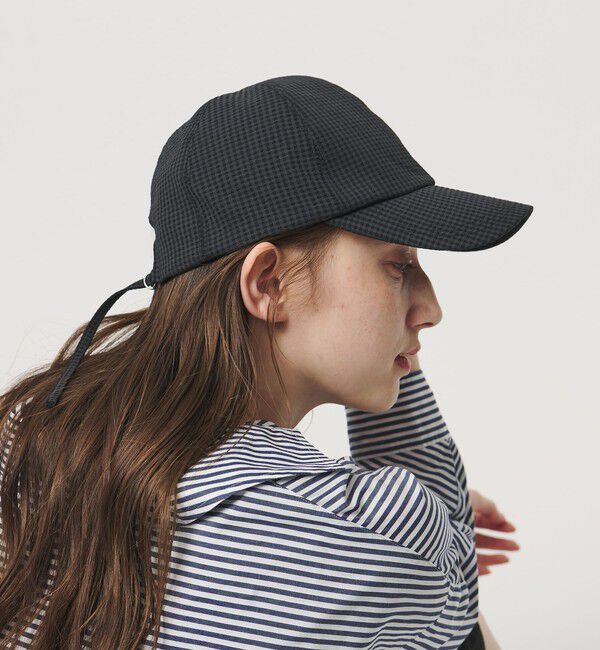 UNITED ARROWS「ギンガムチェック キャップ UV」|キャップ・キャスケット|