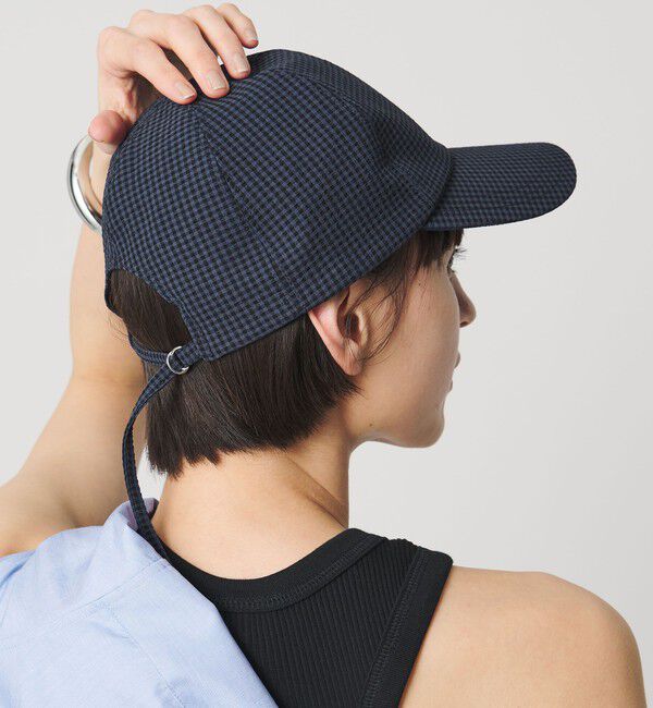 UNITED ARROWS「ギンガムチェック キャップ UV」|キャップ・キャスケット|