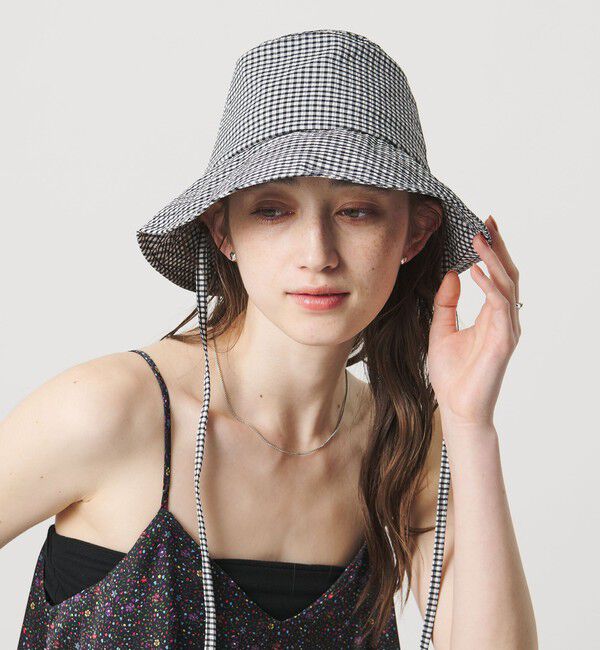 UNITED ARROWS「ギンガムチェック ハット UV」|ハット|