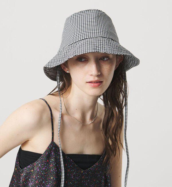 UNITED ARROWS「ギンガムチェック ハット UV」|ハット|