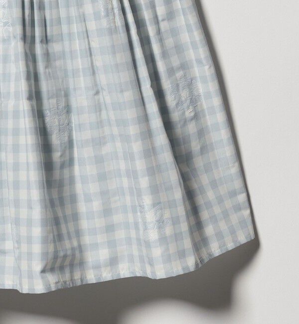 UNITED ARROWS「ギンガムチェック フラワー ジャガード ブラウス ‐ウォッシャブル‐」|シャツ・ブラウス|