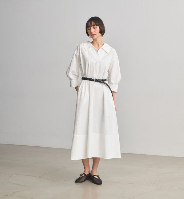 UNITED ARROWS「コットン スキッパー シャツ ワンピース ‐ウォッシャブル‐」|ワンピース|