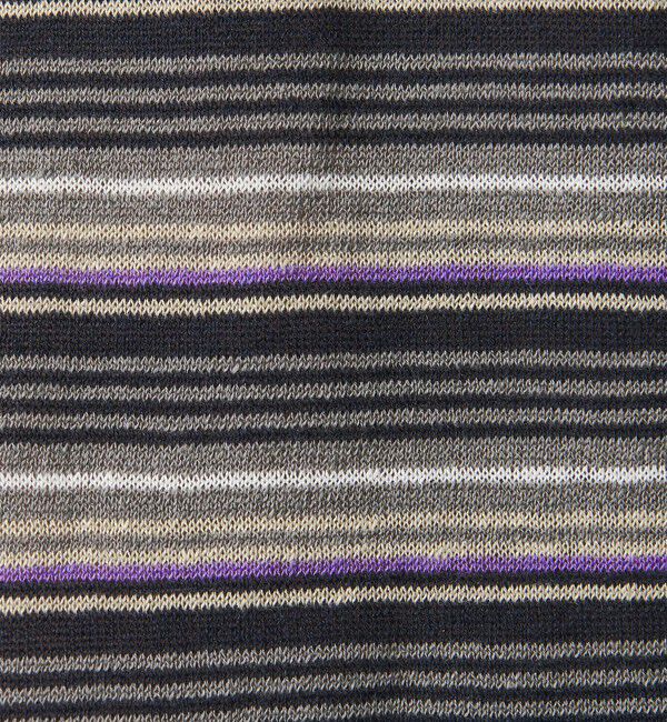 UNITED ARROWS「リネンコットン マルチボーダー ニット Tシャツ」|Tシャツ・カットソー|