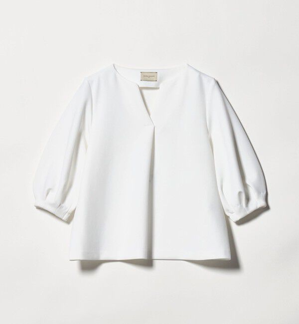 UNITED ARROWS「LIGHT SPONGY ブラウス ‐ウォッシャブル‐」|シャツ・ブラウス|OFF WHITE