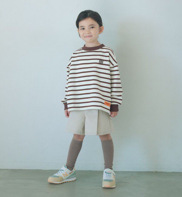 UNITED ARROWS green label relaxing「【別注】＜UNIVERSAL OVERALL＞ボーダー ロングスリーブ / キッズ  100cm-130cm」|Tシャツ・カットソー|