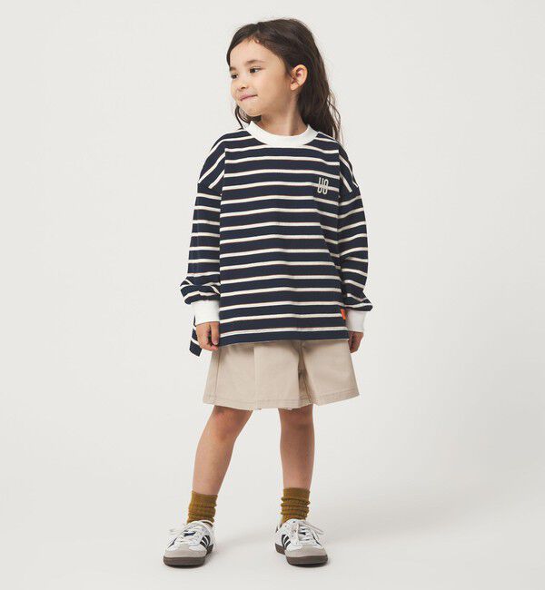 UNITED ARROWS green label relaxing「【別注】＜UNIVERSAL OVERALL＞ボーダー ロングスリーブ / キッズ  100cm-130cm」|Tシャツ・カットソー|