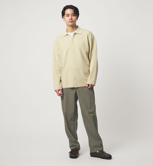 UNITED ARROWS green label relaxing「ナイロンオックス 1プリーツ W3 ワイドパンツ -撥水-」|その他|