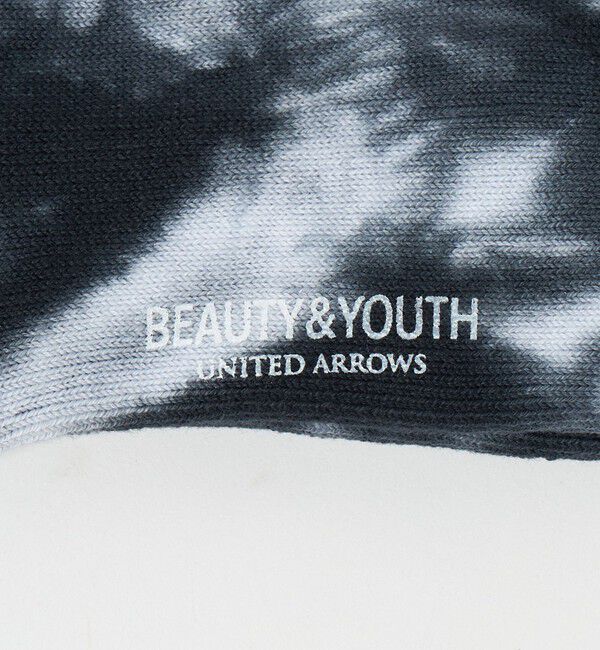 BEAUTY&YOUTH UNITED ARROWS「ツーライン パイル クルー タイダイ ソックス」|ソックス|