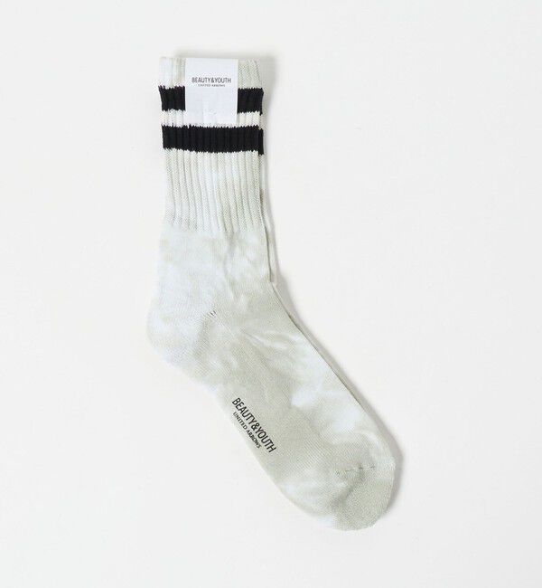 BEAUTY&YOUTH UNITED ARROWS「ツーライン パイル クルー タイダイ ソックス」|ソックス|その他2