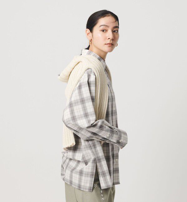 BEAUTY&YOUTH UNITED ARROWS「コットン チェック オーバーサイズ シャツ」|シャツ・ブラウス|