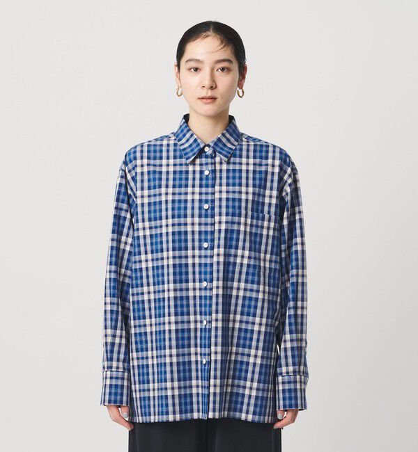 BEAUTY&YOUTH UNITED ARROWS「コットン チェック オーバーサイズ シャツ」|シャツ・ブラウス|