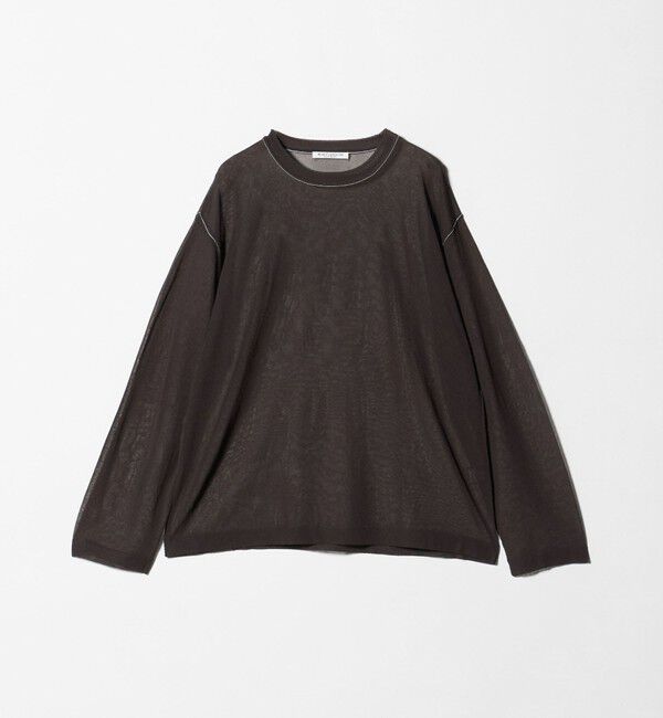 BEAUTY&YOUTH UNITED ARROWS「レーヨンナイロン ライン シアーニット プルオーバー ウォッシャブル」|ニット・セーター|