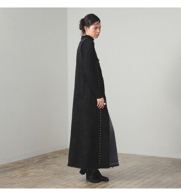 Ray BEAMS 「ツイード スタッズ ノースリーブ ワンピース」|ワンピース|