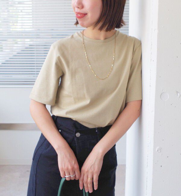 SHIPS for women「〈手洗い可能〉ベーシック TEE」|Tシャツ・カットソー|