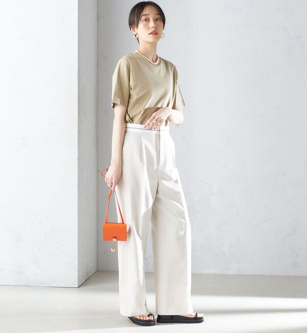 SHIPS for women「〈手洗い可能〉ベーシック TEE」|Tシャツ・カットソー|