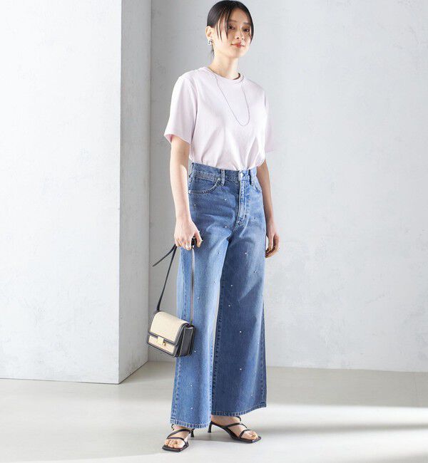 SHIPS for women「〈手洗い可能〉ベーシック TEE」|Tシャツ・カットソー|