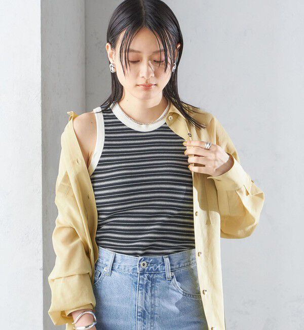 SHIPS for women「〈手洗い可能〉カップ付き リブ タンクトップ◇」|インナー|