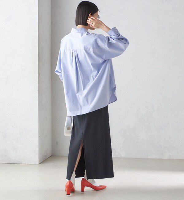 SHIPS for women「〈手洗い可能〉リブ ジャージー 2WAY ストレッチ スカート」|スカート|