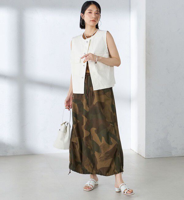 SHIPS for women「〈手洗い可能〉ミリタリー ショート ジレ」|ベスト・ジレ|