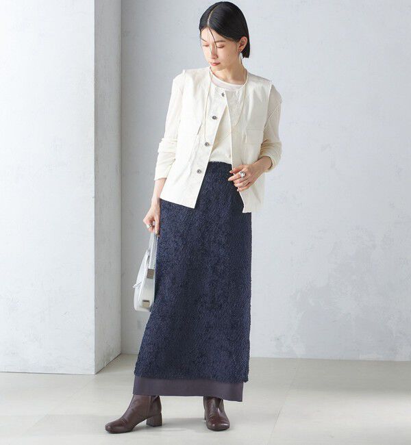 SHIPS for women「〈手洗い可能〉ミリタリー ショート ジレ」|ベスト・ジレ|