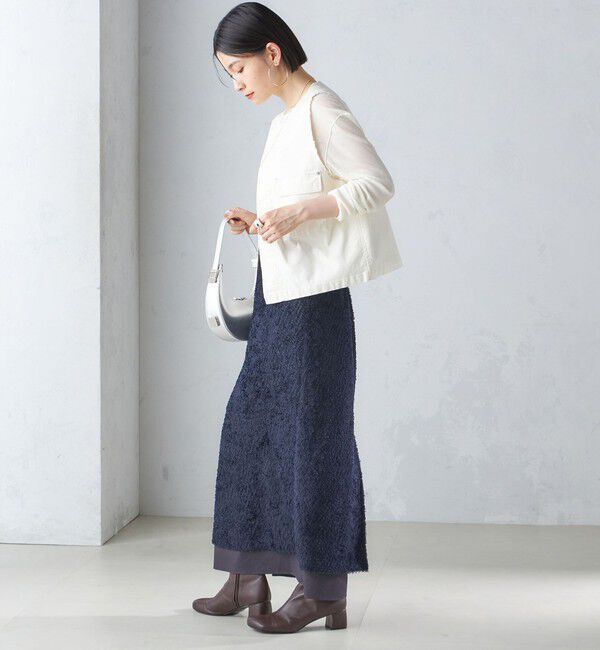 SHIPS for women「〈手洗い可能〉ミリタリー ショート ジレ」|ベスト・ジレ|