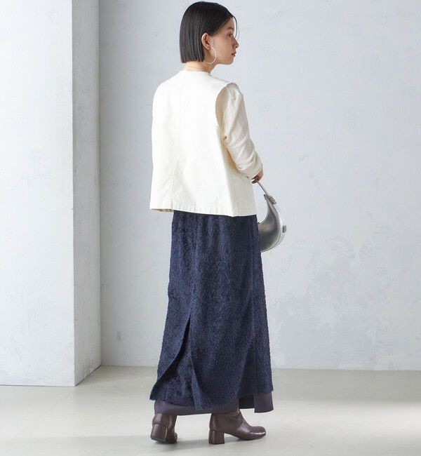 SHIPS for women「〈手洗い可能〉ミリタリー ショート ジレ」|ベスト・ジレ|